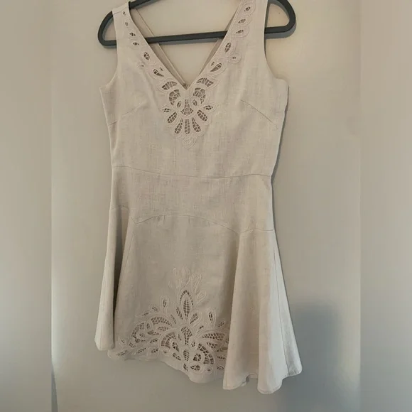Neiman Marcus | Dresses | Nm Neiman Marcus Beige Linen Dress Size S |  Poshmark